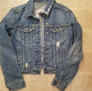 Cute distressed Duck Head jean jacket sz small